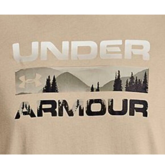 NEW WITH TAGS - Under Armour Mountain Stacked Logo Graphic Tee - Picture 5 of 7